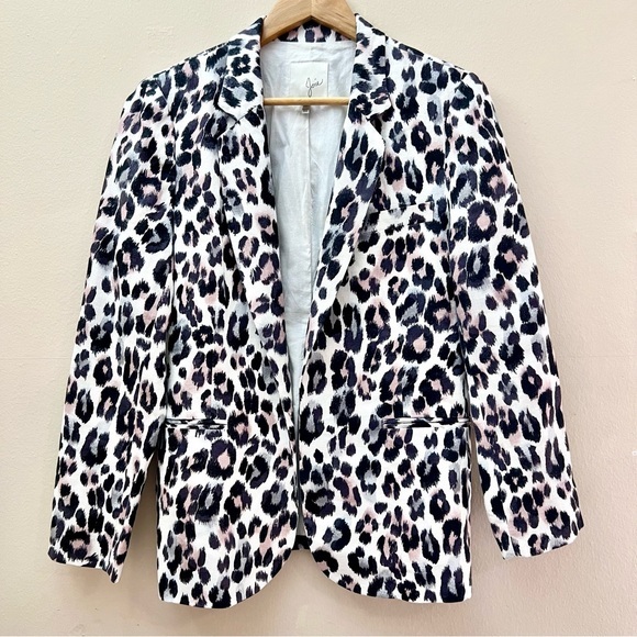 Joie Jackets & Blazers - Joie Leopard Linen Blazer Jacket